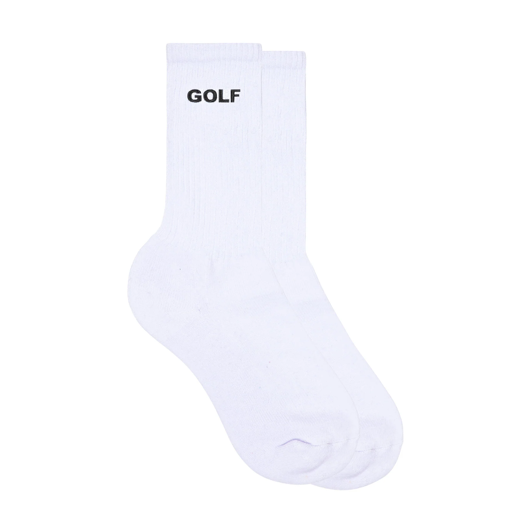3PK WHITE LOGO SOCKS by GOLF WANG - Image 4